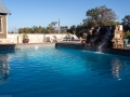 Pool view at sunset