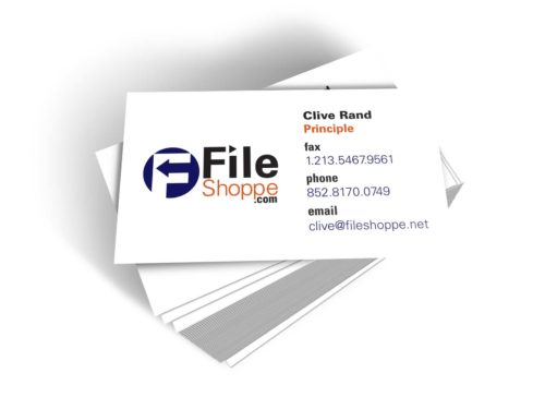 File Shoppe Business Card Front