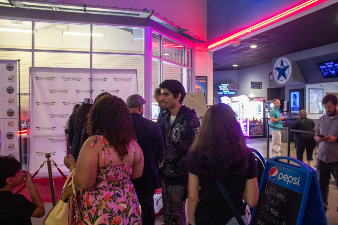 Shots of the crowd at San Antonio 48 hour film screening event