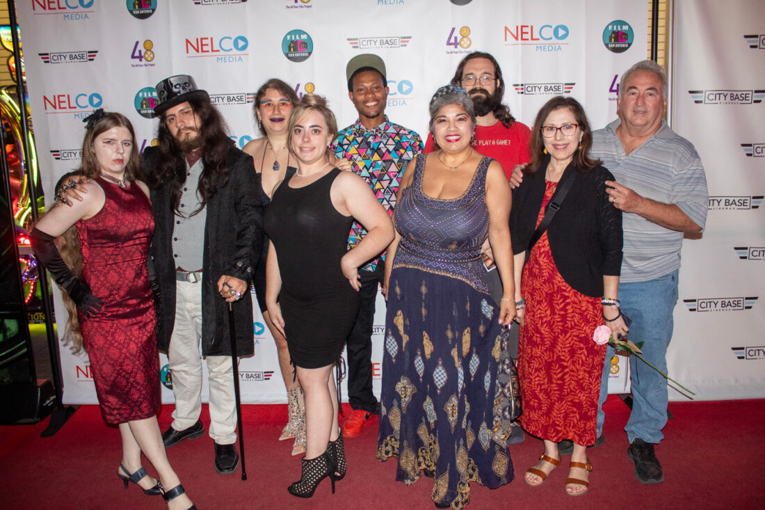 Nearly all of the Seven Minutes in Heaven Cast, plus Ellice's family.