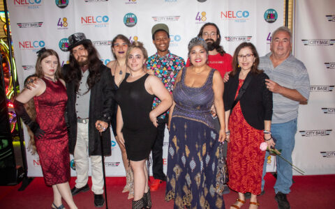 Nearly all of the Seven Minutes in Heaven Cast, plus Ellice's family.