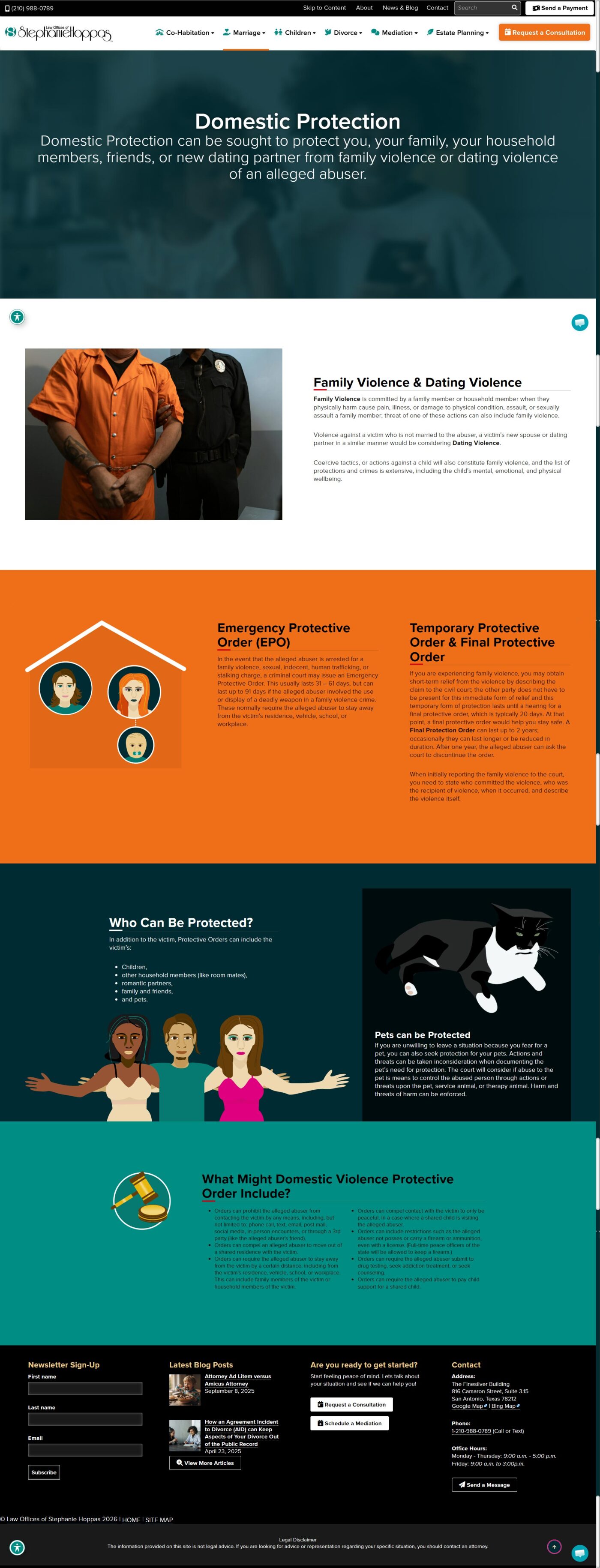 The Law Offices of Stephanie Hoppas Website Design