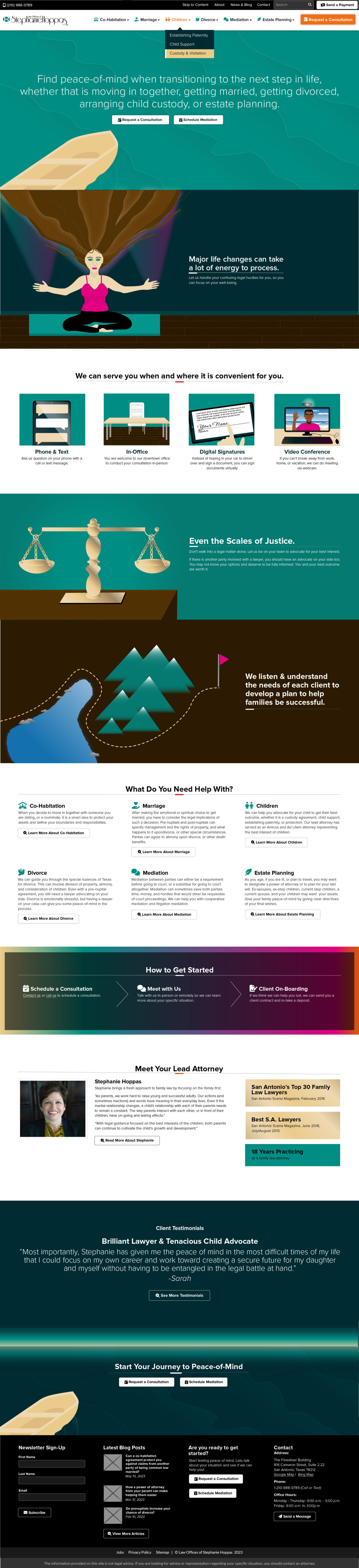 The Law Offices of Stephanie Hoppas Website Design