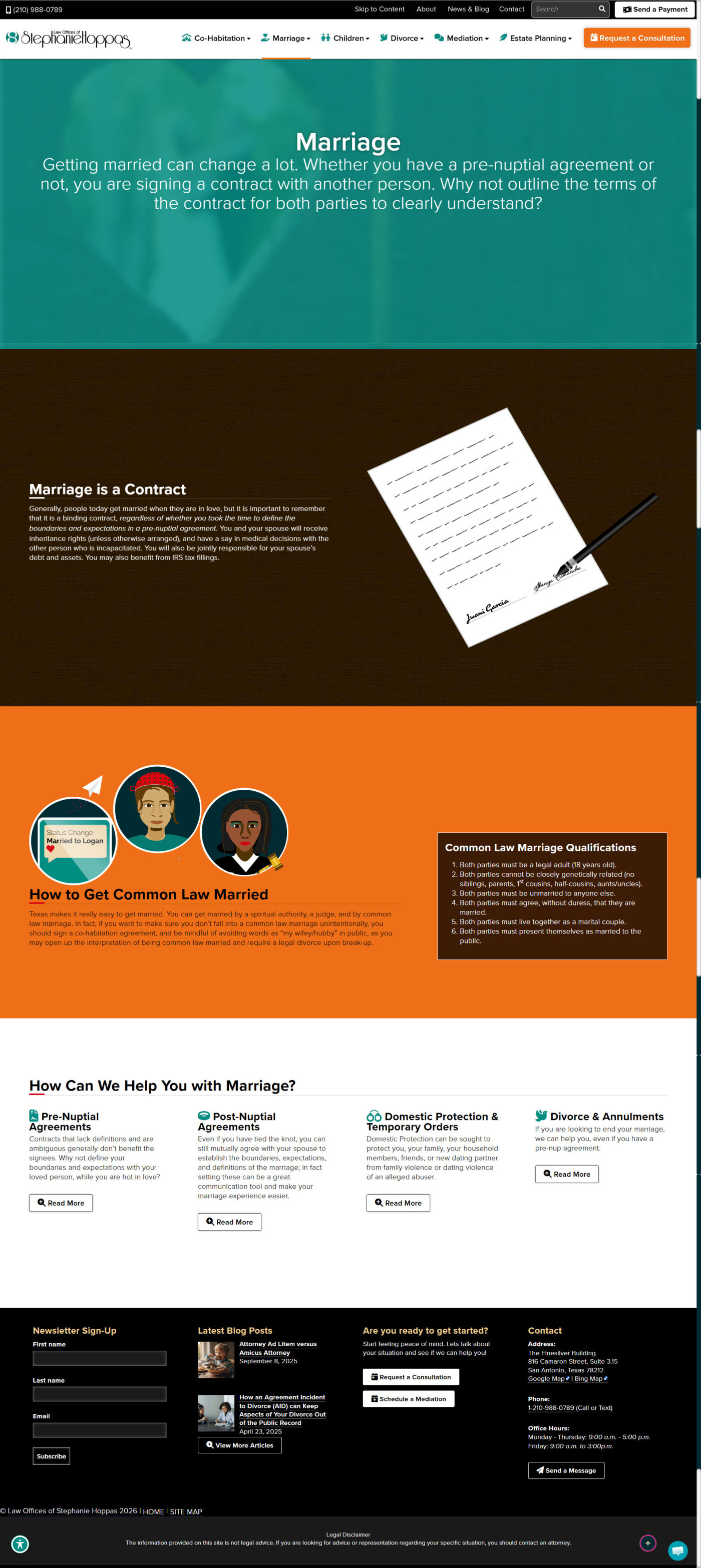 The Law Offices of Stephanie Hoppas Website Design