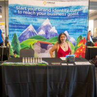 Ellice at the Concept Incarnate booth of the expo