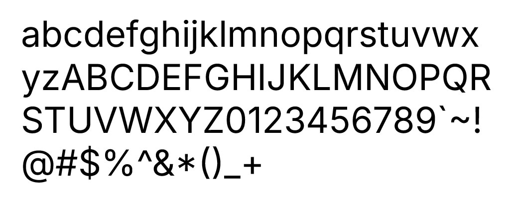 Inter font